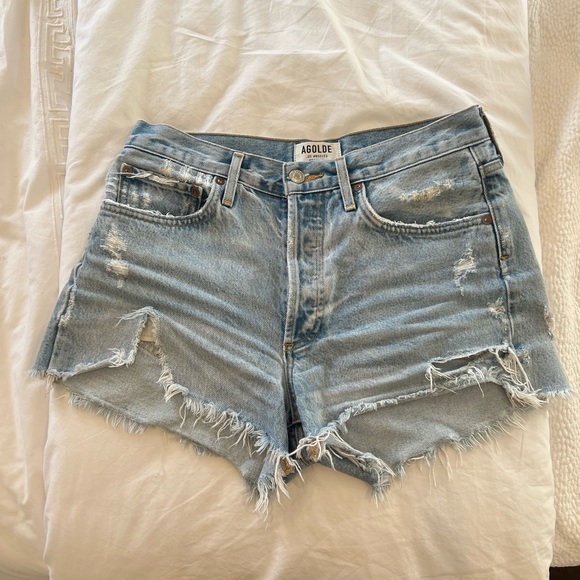 Agolde Parker Denim shorts - Picture 2 of 6